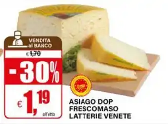 Asiago Dop Frescomaso Latterie Venete
