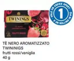 Il Gigante Tè nero aromatizzato Twinings frutti rossi/vaniglia offerta