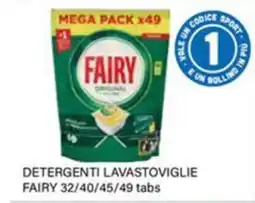 Il Gigante Detergenti lavastoviglie Fairy offerta