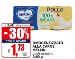 Il Gigante Omogeneizzato alla carne Mellin offerta