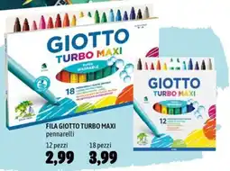 Emisfero Fila Giotto Turbo Maxi pennarelli offerta