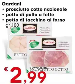 DeSpar Express Gardani prosciutto cotto nazionale offerta