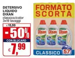 Il Gigante Detersivo liquido Dixan classico offerta