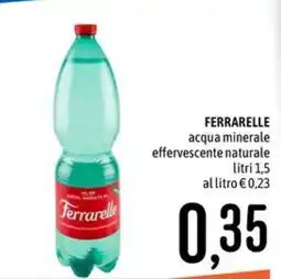 Emisfero Ferrarelle acqua minerale effervescente naturale offerta