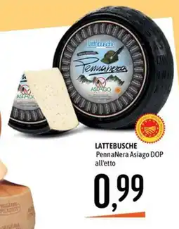 Emisfero Lattebusche PennaNera Asiago DOP offerta