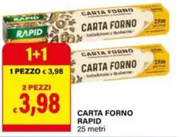 Il Gigante Carta forno Rapid offerta