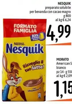 Emisfero Nesquik preparato solubile per bevanda con cacao magro offerta