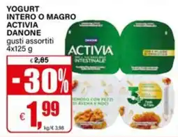 Il Gigante Yogurt intero o magro Activia Danone offerta