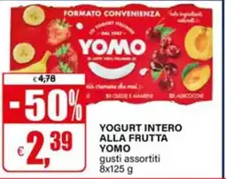 Il Gigante Yogurt intero alla frutta Yomo offerta