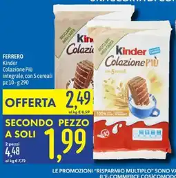 Emisfero Kinder Colazione Più integrale offerta