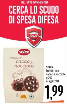 Emisfero Selex frollini con cacao e nocciole offerta