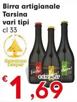 DeSpar Express Birra artigianale Tarsina offerta