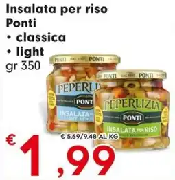 DeSpar Express Insalata per riso Ponti classica light offerta