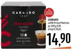 Emisfero Carraro caffè Primo Mattino offerta