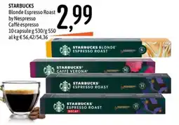 Emisfero STARBUCKS Blonde Espresso Roast by Nespresso offerta