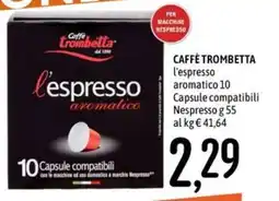 Emisfero Caffè Trombetta l'espresso aromatico offerta