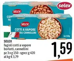 Emisfero SELEX fagioli cotti a vapore borlotti, cannellini offerta
