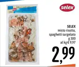 Emisfero Selex misto risotto, spaghetti surgelato offerta