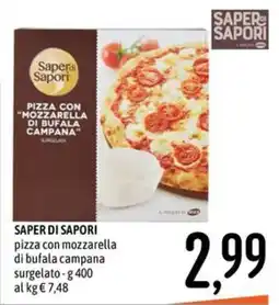 Emisfero Saper di Sapori pizza con mozzarella di bufala campana offerta