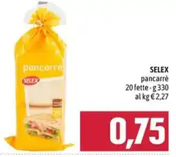 Emisfero SELEX pancarrè offerta
