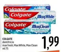 Emisfero Colgate dentifricio max fresh, Max White, Max Clean offerta