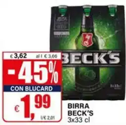 Il Gigante Birra Beck's offerta