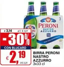 Il Gigante Birra Peroni Nastro Azzurro offerta