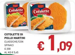 Maxi Coal Cotolette di pollo Martini offerta