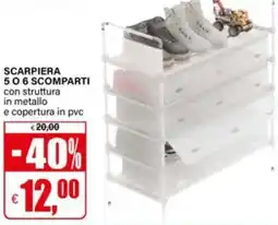 Il Gigante Scarpiera 5 o 6 scomparti offerta