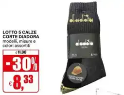 Il Gigante Calze corte Diadora offerta
