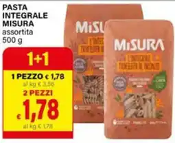 Il Gigante Pasta integrale misura assortita Misura offerta
