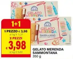 Il Gigante Gelato merenda Sammontana offerta