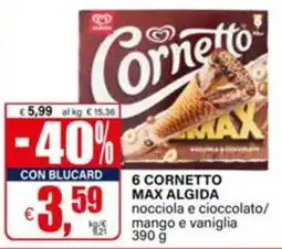 Il Gigante Cornetto Max Algida offerta