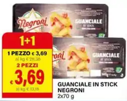 Il Gigante Guanciale in stick Negroni offerta