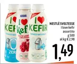 Emisfero Nestlé Sveltesse I love kefir assortito offerta
