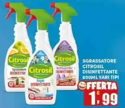 Maury's Sgrassatore Citrosil Disinfettante offerta