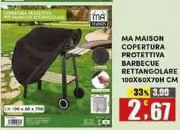 Maury's MA MAISON copertura protettiva barbecue rettangolare offerta