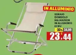 Maury's Sdraio Dondolo Ma Maison in alluminio ecru offerta