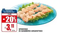 Il Gigante Spiedino di gambero argentino offerta