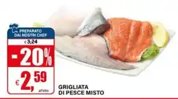Il Gigante Grigliata di pesce misto offerta