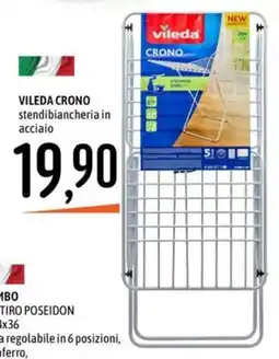Emisfero Vileda Crono stendibiancheria in acciaio offerta