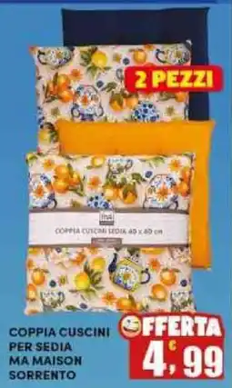 Maury's Coppia cuscini per sedia Ma Maison Sorrento offerta