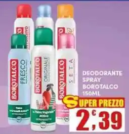 Maury's Deodorante spray Borotalco offerta
