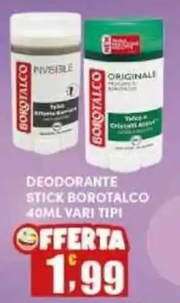 Maury's Deodorante stick Borotalco offerta
