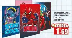 Maury's Cartellina 1cm personaggi e colori assortiti offerta