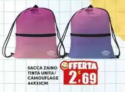 Maury's Sacca zaino tinta unita/camouflage offerta