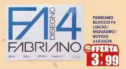 Maury's Fabriano blocco F4 offerta