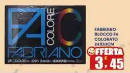 Maury's Fabriano blocco F4 colorato offerta