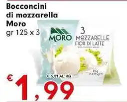 Despar Bocconcini di mozzarella Moro offerta