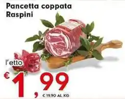 Despar Pancetta coppata Raspini offerta